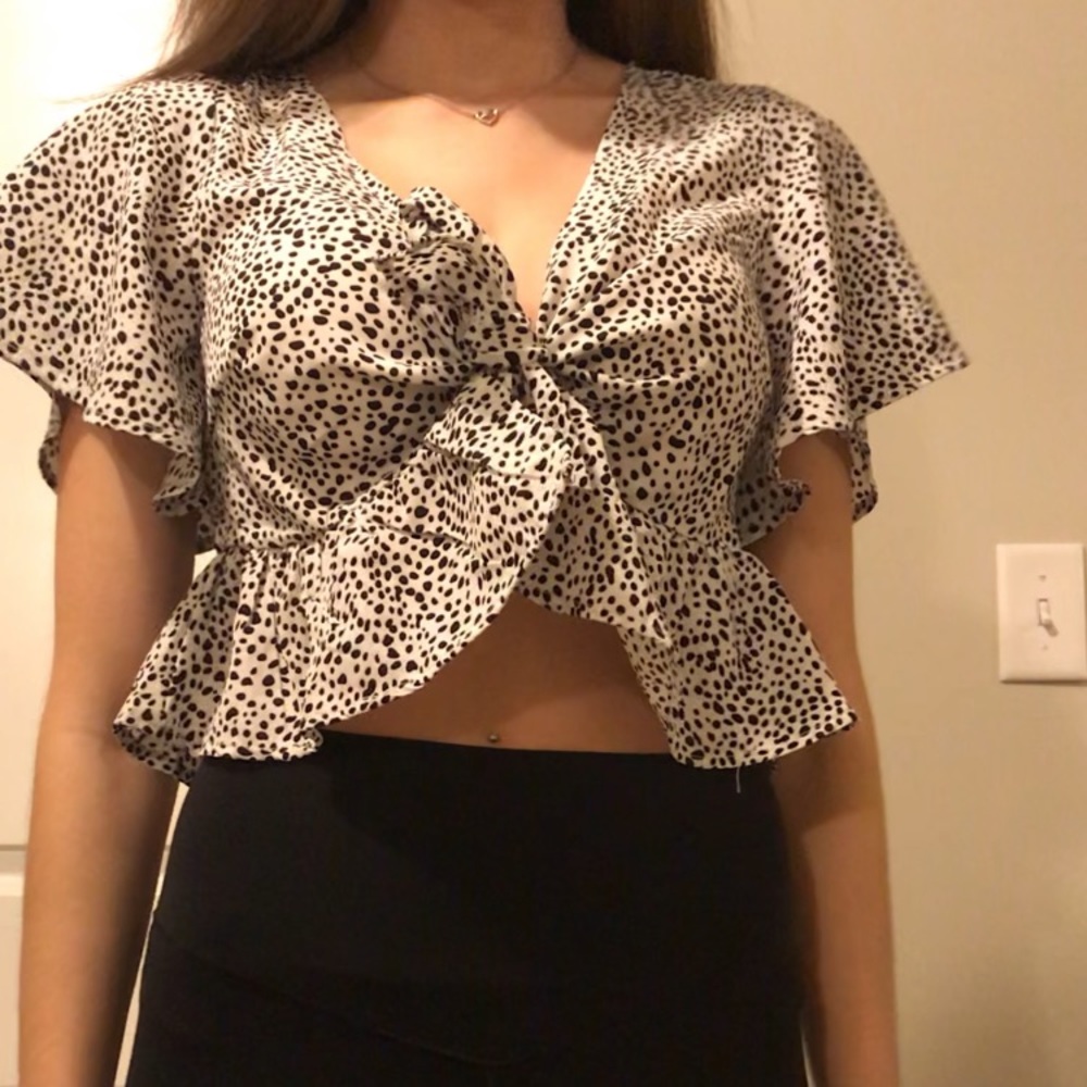 Shein tied crop top